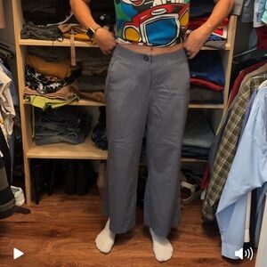 Violets & Roses Blue/Grey Trousers